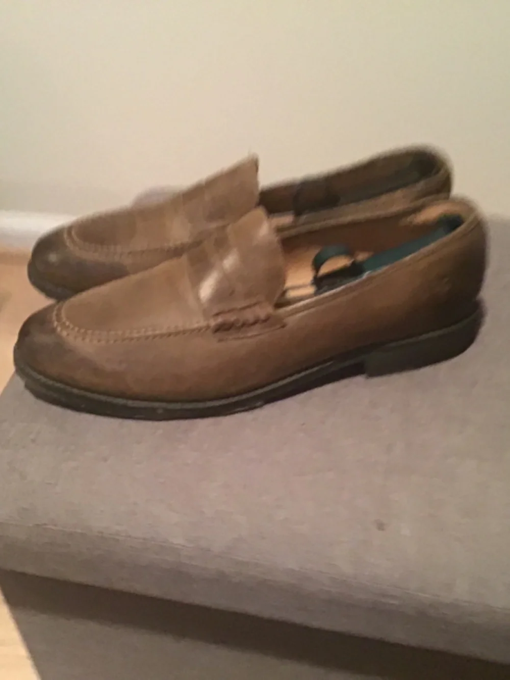 Frye James loafers burnished green loafers size 11